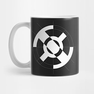 Abstract graphic white modern Mug